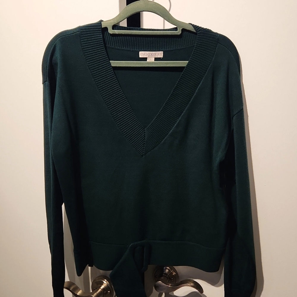 NY&Co Eva Mendes Forest green Sweater L